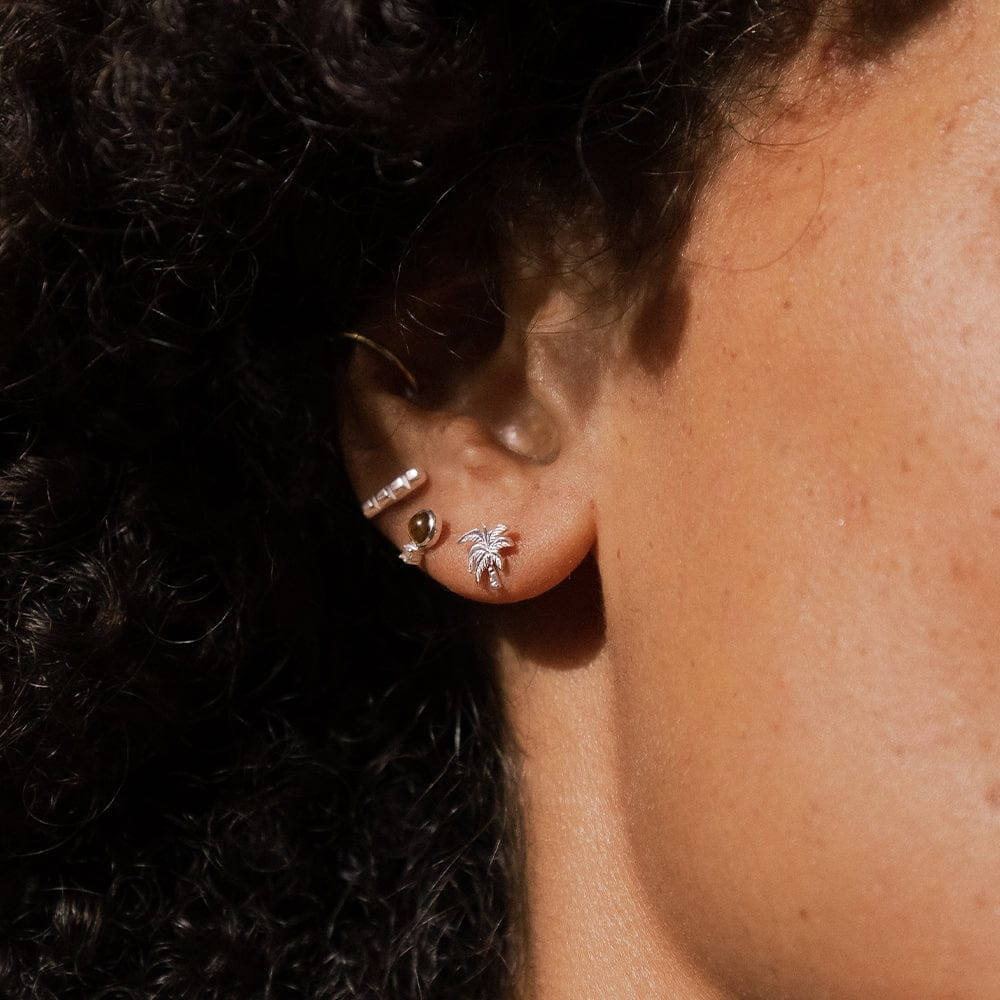 Daisy London Silver Palm Tree Stud Earrings - MococoDaisy LondonST03_SLVEarrings