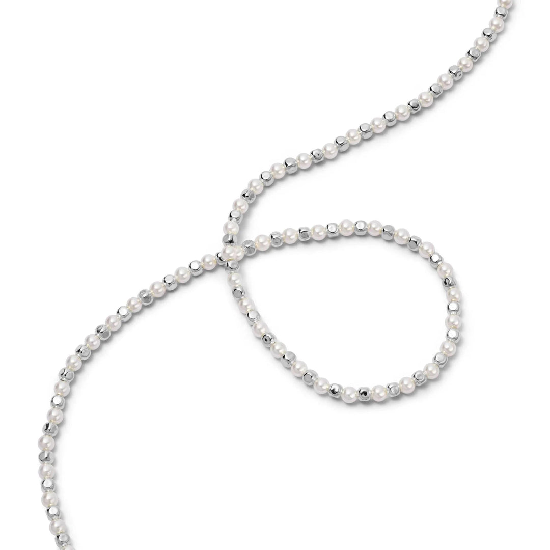 Daisy London Silver Pearl & Bead Necklace - MococoDaisy LondonBPN02_SLVNecklaces