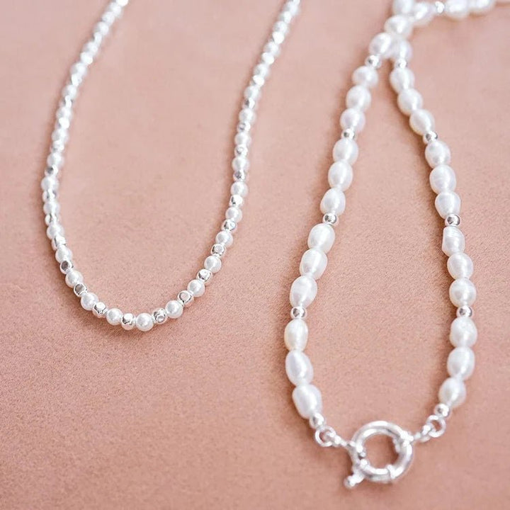 Daisy London Silver Pearl & Bead Necklace - MococoDaisy LondonBPN02_SLVNecklaces