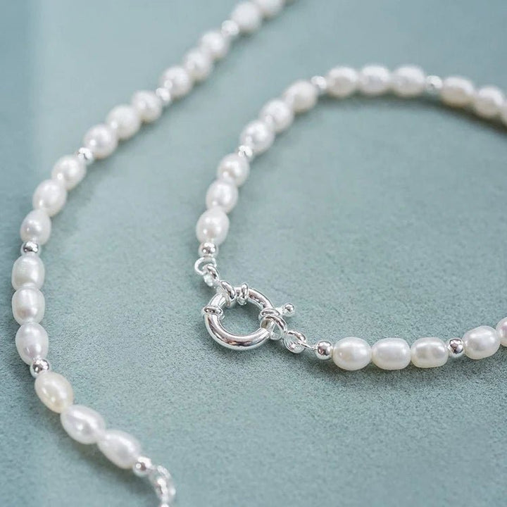 Daisy London Silver Pearl Beaded Chain Bracelet - MococoDaisy LondonBPBR03_SLVBracelets