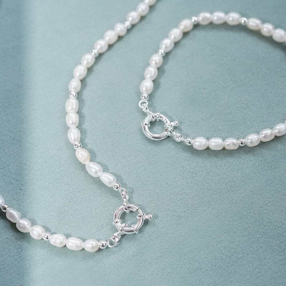 Daisy London Silver Pearl Beaded Necklace - MococoDaisy LondonBPN04_SLVNecklaces