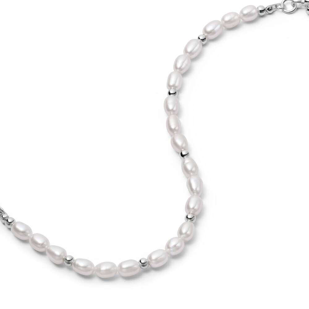 Daisy London Silver Pearl Beaded Necklace - MococoDaisy LondonBPN04_SLVNecklaces