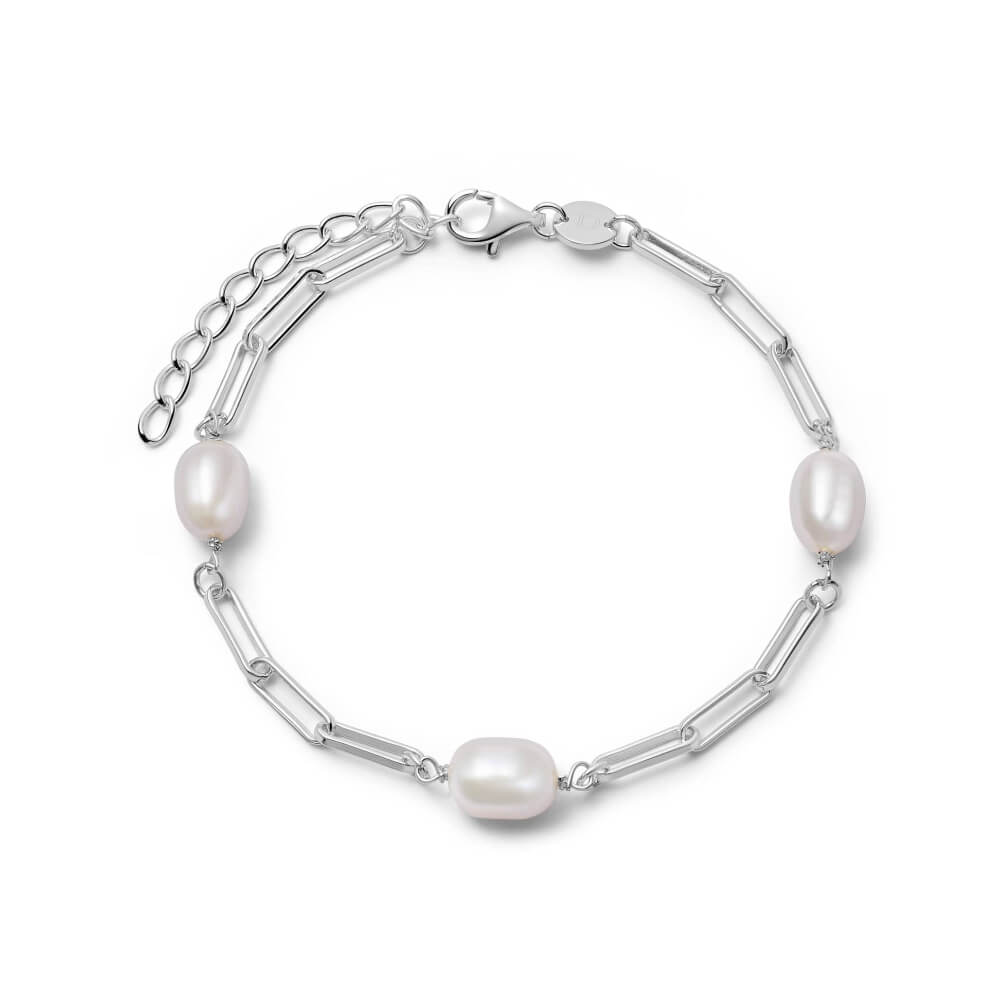 Daisy London Silver Pearl Chunky Chain Bracelet - MococoDaisy LondonBPBR04_SLVBracelets