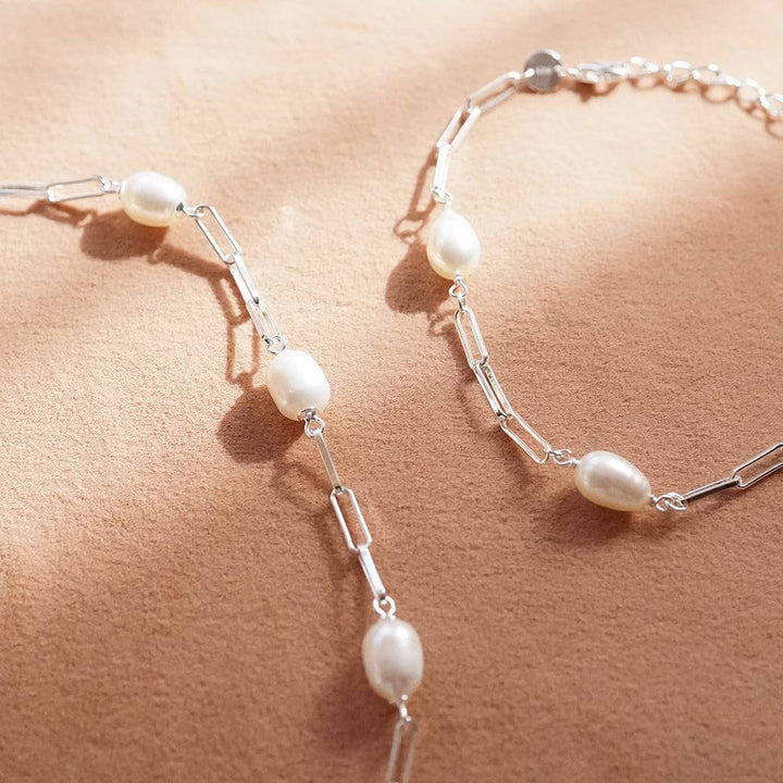 Daisy London Silver Pearl Chunky Chain Bracelet - MococoDaisy LondonBPBR04_SLVBracelets