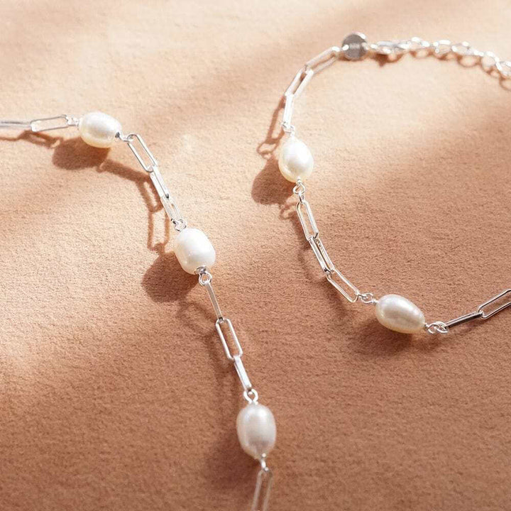 Daisy London Silver Pearl Chunky Chain Necklace - MococoDaisy LondonBPN05_SLVNecklaces