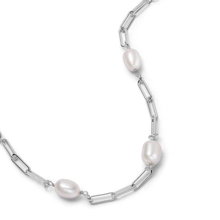Daisy London Silver Pearl Chunky Chain Necklace - MococoDaisy LondonBPN05_SLVNecklaces