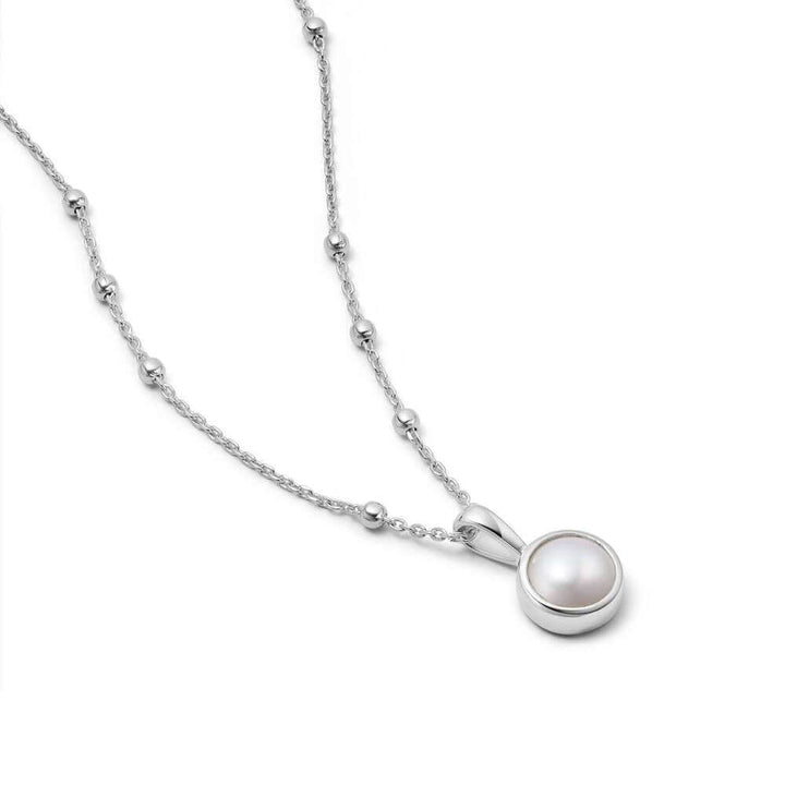 Daisy London Silver Pearl Healing Stone Necklace - MococoDaisy LondonASN02_SLVNecklaces