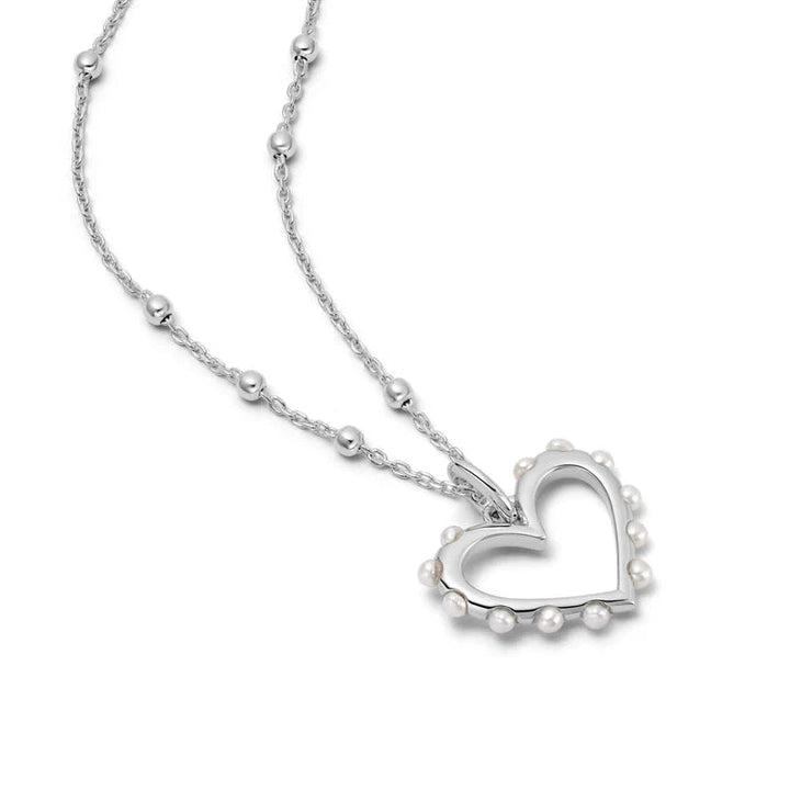 Daisy London Silver Pearl Heart Necklace - MococoDaisy LondonHTN01_SLVNecklaces