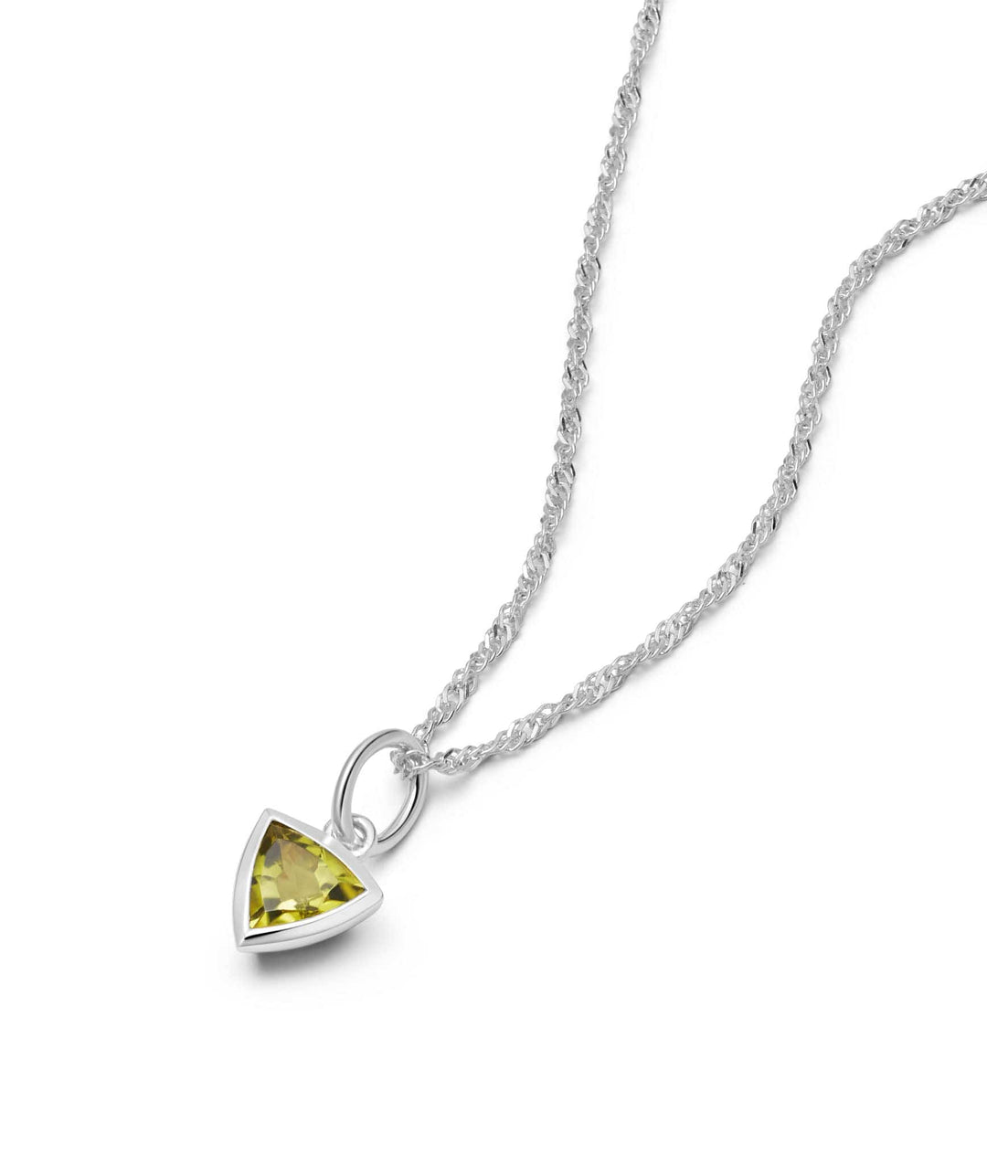Daisy London Silver Peridot August Birthstone Charm Necklace - MococoDaisy LondonBS20_SLVNecklaces