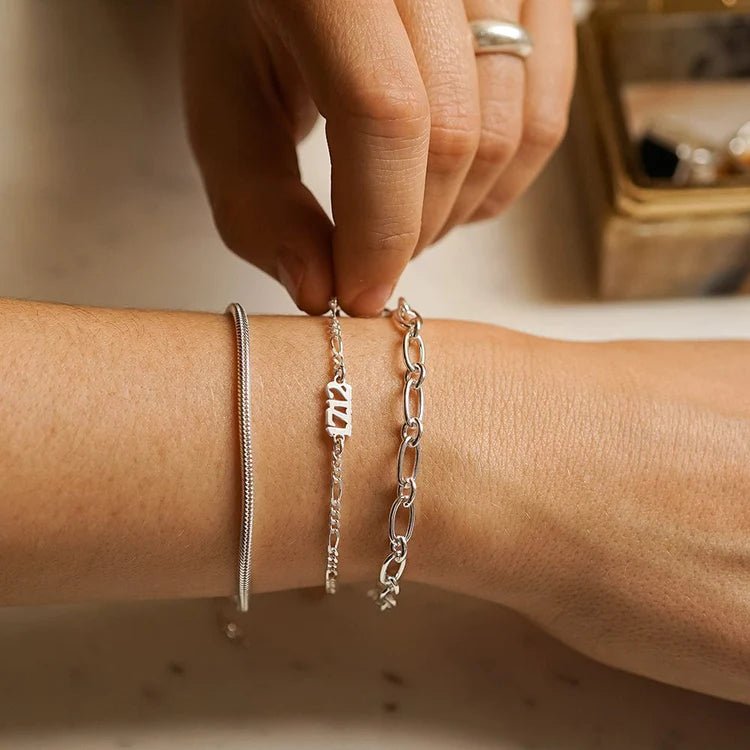 Daisy London Silver Personalised Date Bracelet - MococoDaisy LondonBRNP007_SLVBracelets
