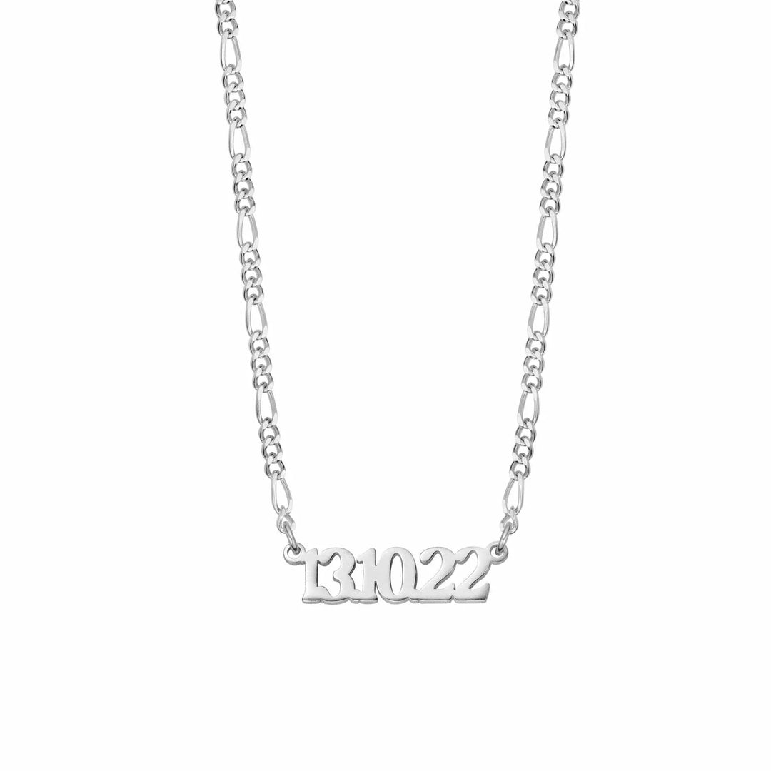 Daisy London Silver Personalised Date Necklace - MococoDaisy LondonNP007_SLVNecklaces