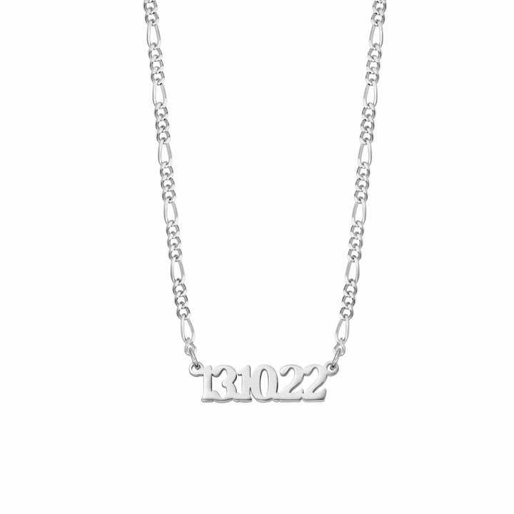 Daisy London Silver Personalised Date Necklace - MococoDaisy LondonNP007_SLVNecklaces