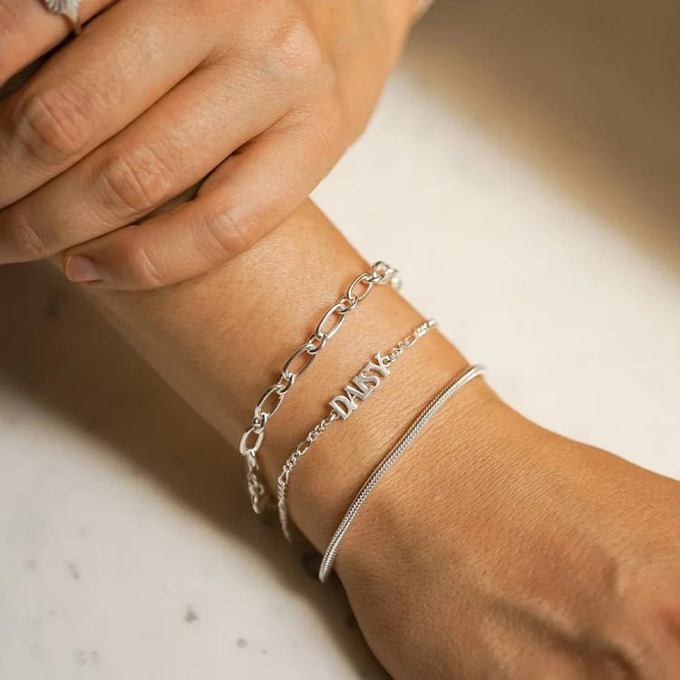 Daisy London Silver Personalised Name Bracelet - MococoDaisy LondonBRNP008_SLVBracelets