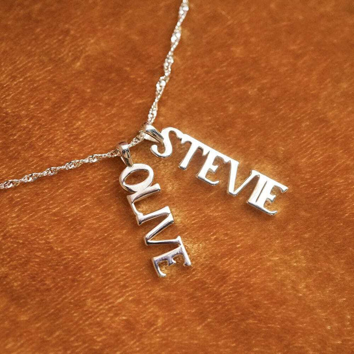 Daisy London Silver Personalised Pendant Name Necklace - MococoDaisy LondonNP011_SLVCharms & Pendants