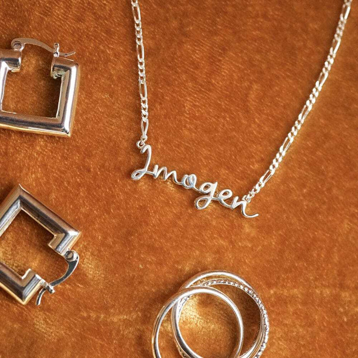 Daisy London Silver Personalised Script Name Necklace - MococoDaisy LondonNP009_SLVNecklaces