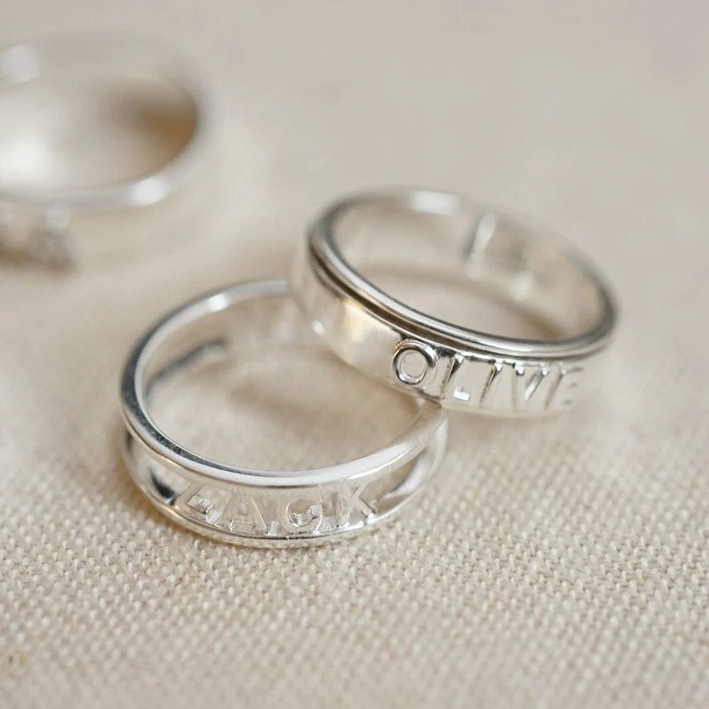 Daisy London Silver Personalised Spinning Ring - MococoDaisy LondonEGR06_SLVRings
