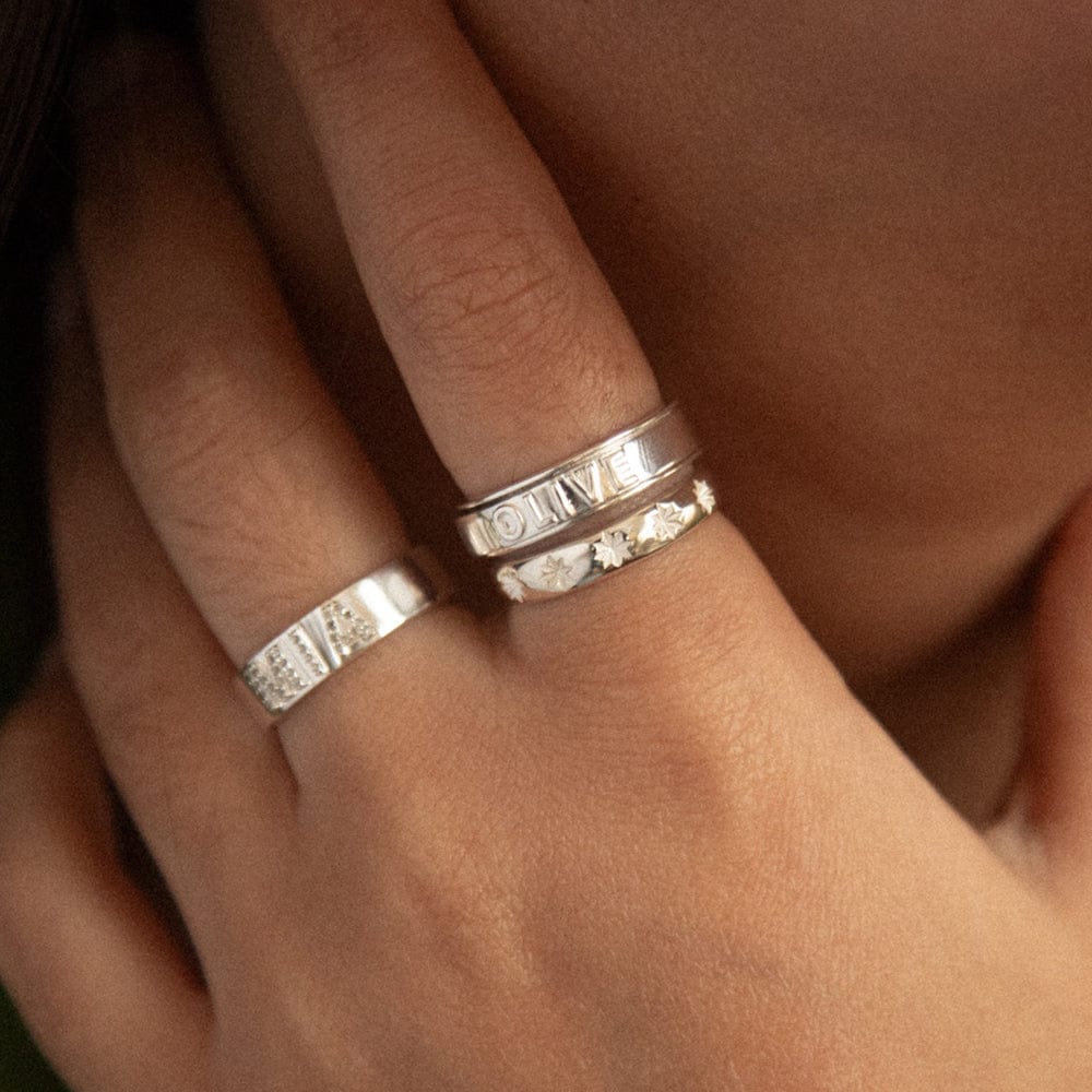 Daisy London Silver Personalised Spinning Ring - MococoDaisy LondonEGR06_SLVRings