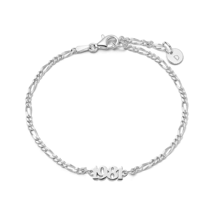 Daisy London Silver Personalised Year Bracelet - MococoDaisy LondonBRNP006_SLVBracelets