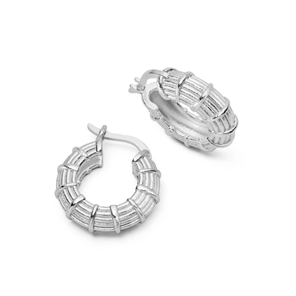 Daisy London Silver Plate Apollo Large Hoop - MococoDaisy LondonRE02_SLV5056104133651Earrings