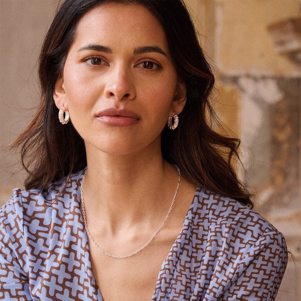 Daisy London Silver Plate Apollo Large Hoop - MococoDaisy LondonRE02_SLV5056104133651Earrings