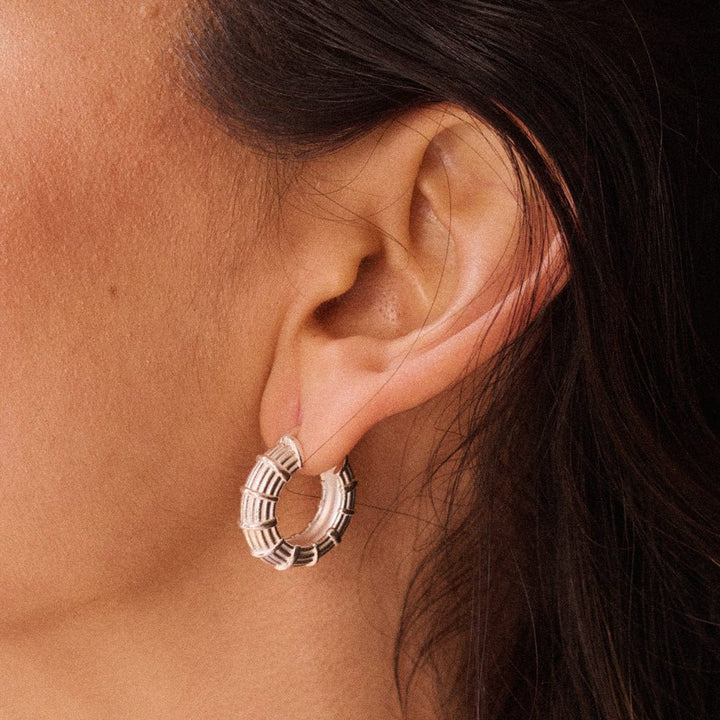 Daisy London Silver Plate Apollo Large Hoop - MococoDaisy LondonRE02_SLV5056104133651Earrings