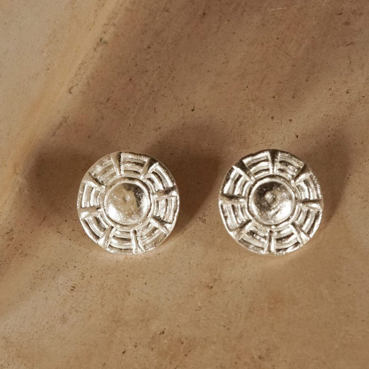 Daisy London Silver Plate Apollo Oversized Stud Earrings - MococoDaisy LondonRE04_SLV5056104133699Earrings