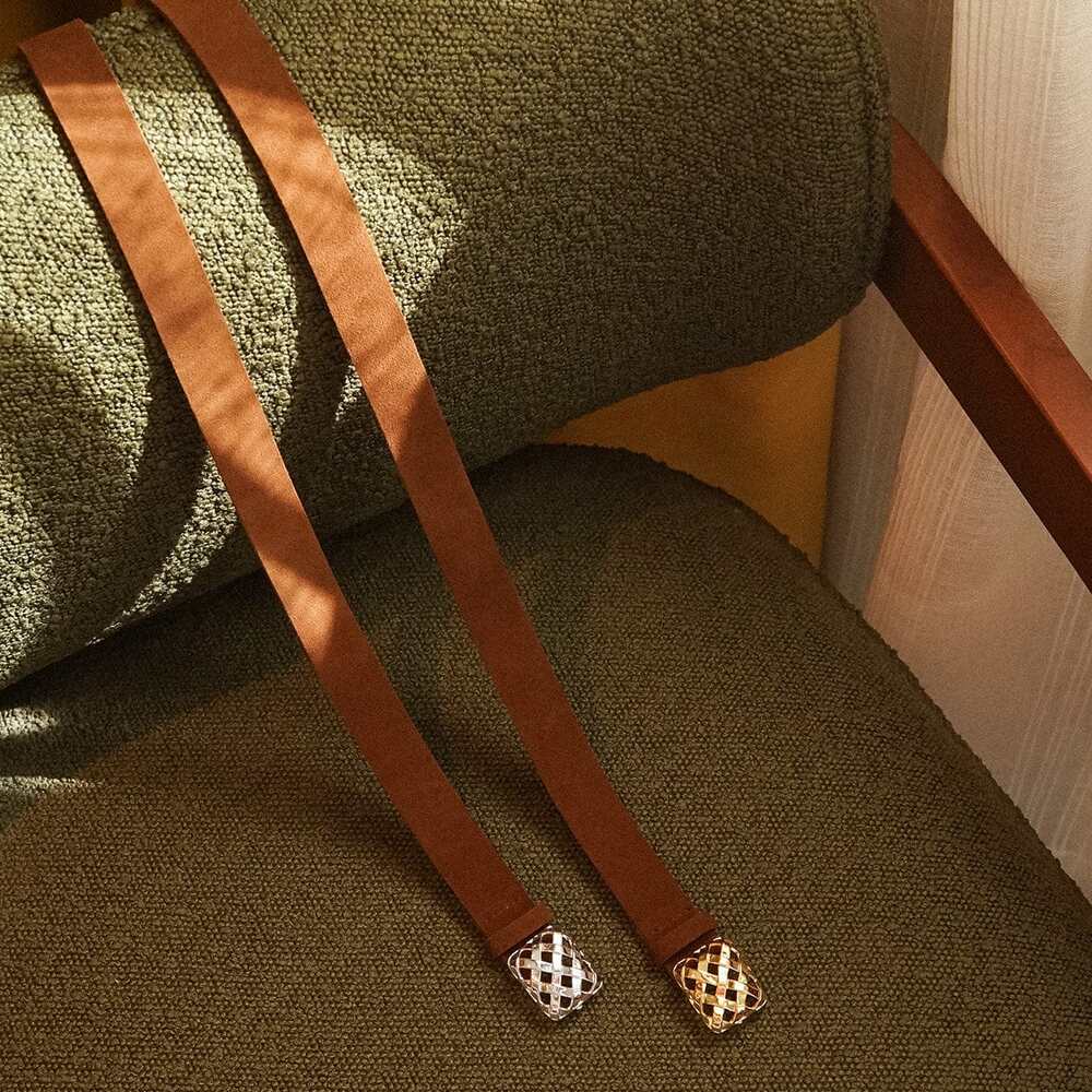 Daisy London Silver Plate Polly Brown Suede Belt Additional Image - 4