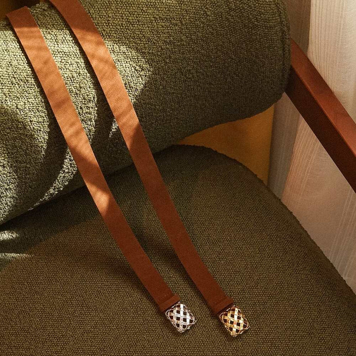 Daisy London Silver Plate Polly Brown Suede Belt Additional Image - 4