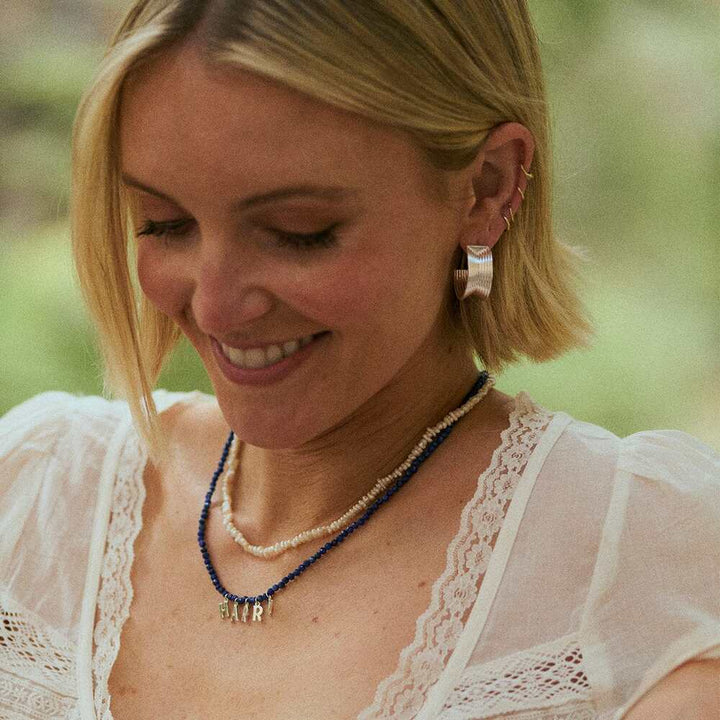Daisy London Silver Plate Polly Chunky Tidal Hoop Earrings Additional Image - 5