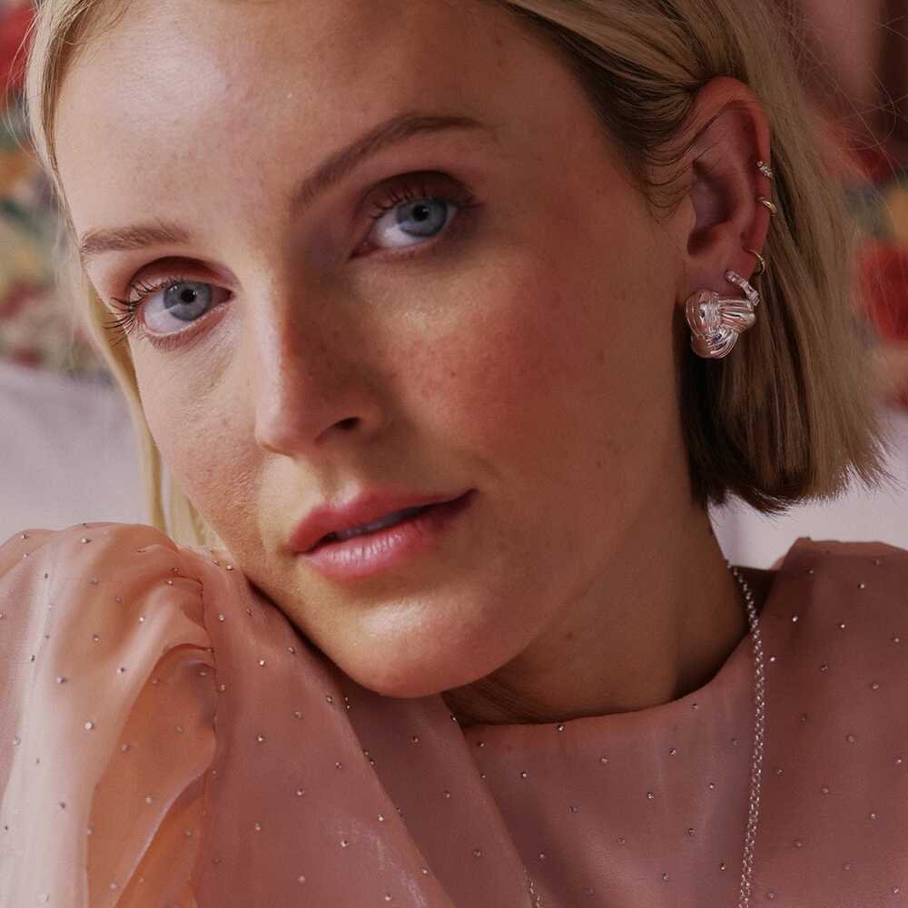 Daisy London Silver Plate Polly Knot Stud Earrings Additional Image - 3