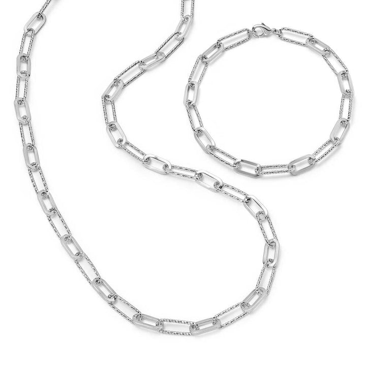 Daisy London Silver Plate Polly Paper Clip Layering Set