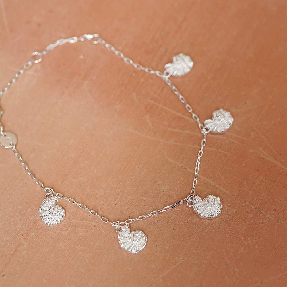 Daisy London Silver Plate Polly Shell Charm Bracelet Additional Image - 4