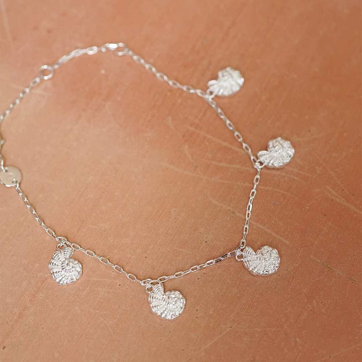 Daisy London Silver Plate Polly Shell Charm Bracelet Additional Image - 4