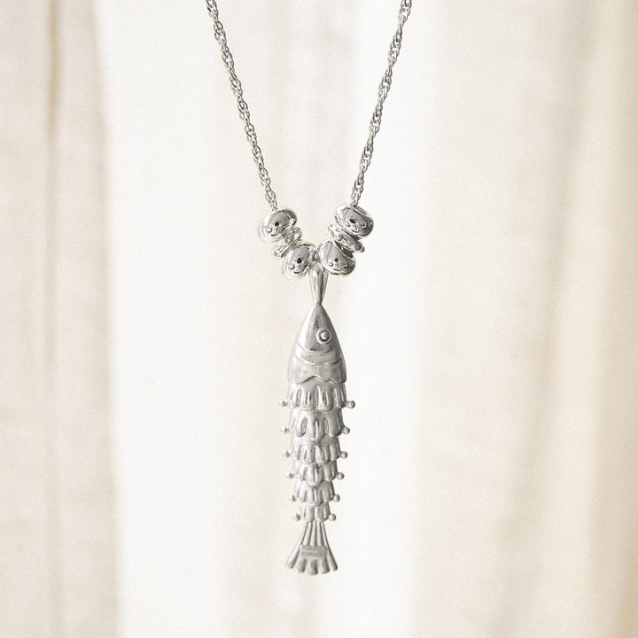 Daisy London Silver Plate Polly Tidal Fish Chain Necklace Additional Image - 2