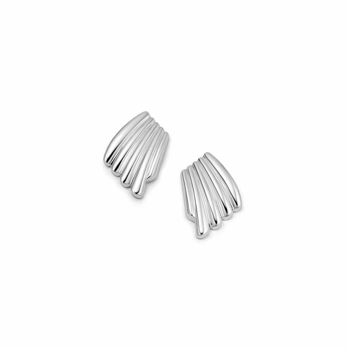 Daisy London Silver Plate Polly Wave Stud Earrings Additional Image - 1