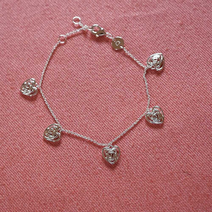 Daisy London Silver Plate Scribble Hearts Charm Layering Set Additional Image - 2