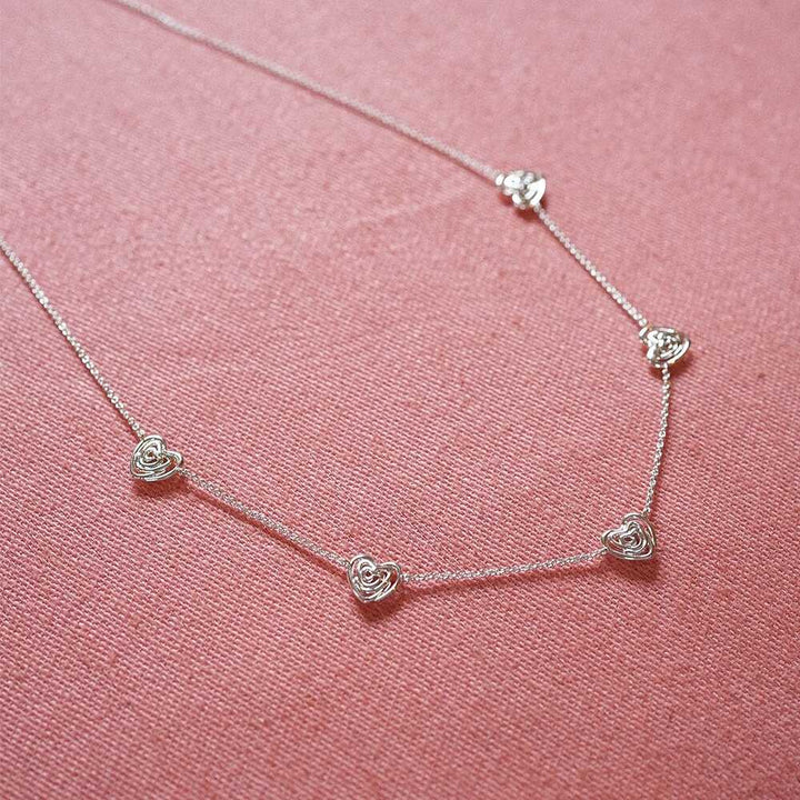 Daisy London Silver Plate Scribble Hearts &