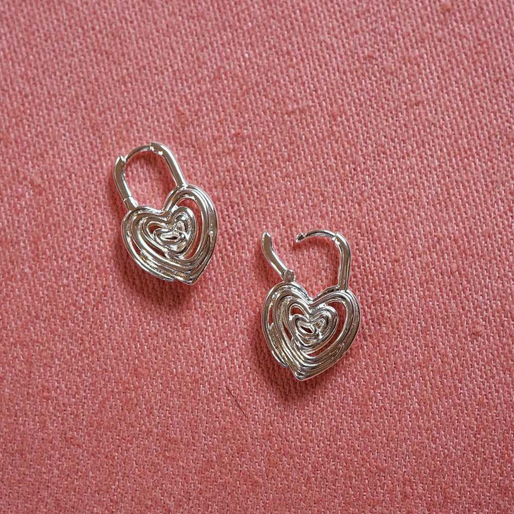 Daisy London Silver Plate Scribble Hearts &
