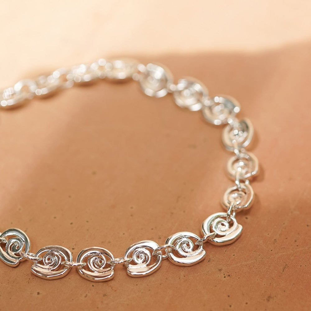 Daisy London Silver Plate Spiral Chain Bracelet - MococoDaisy LondonSBR09_SLV5056104135556Bracelets