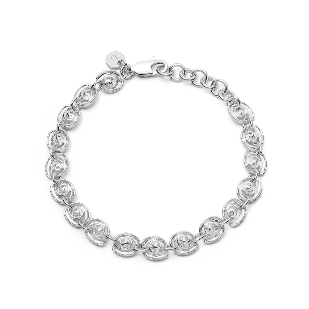 Daisy London Silver Plate Spiral Chain Bracelet - MococoDaisy LondonSBR09_SLV5056104135570Bracelets