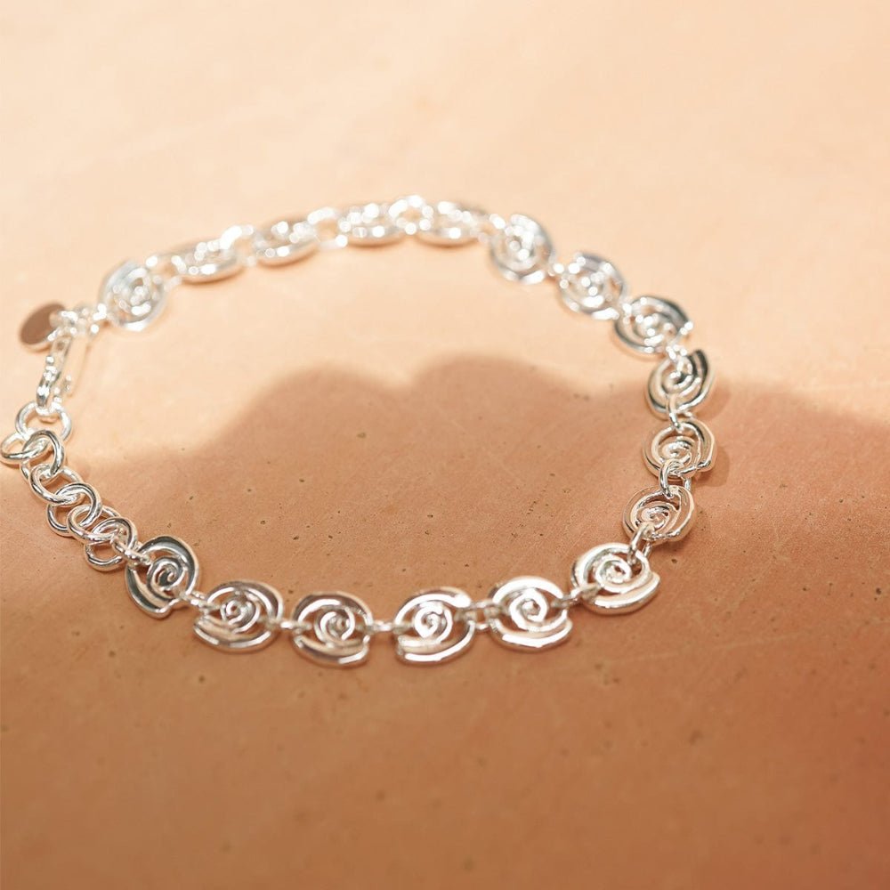 Daisy London Silver Plate Spiral Chain Bracelet - MococoDaisy LondonSBR09_SLV5056104135570Bracelets
