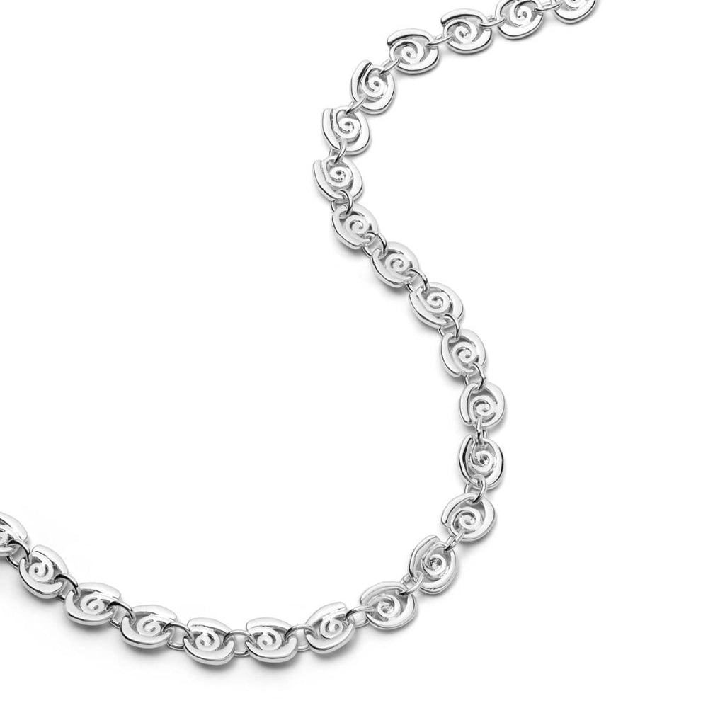 Daisy London Silver Plate Spiral Chain Necklace - MococoDaisy LondonSN23_SLV5056104135570Necklace