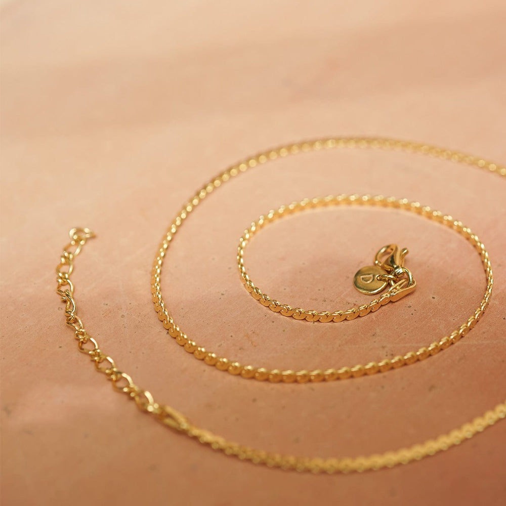 Daisy London Silver Plate Spiral Snake Chain Necklace image 5