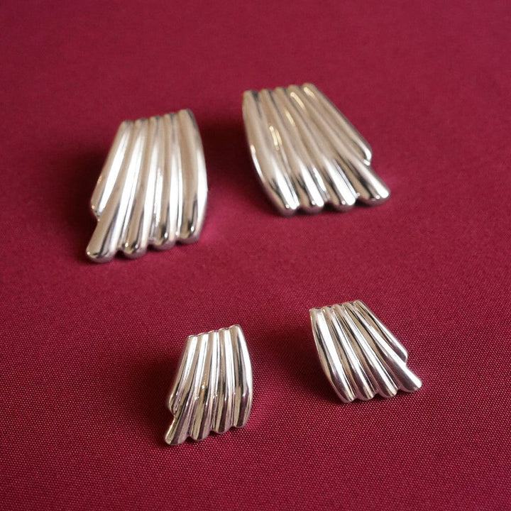 Daisy London Silver Plated Polly Sayer Mini Wave Stud Earrings - MococoDaisy LondonSPE13_SLVEarrings