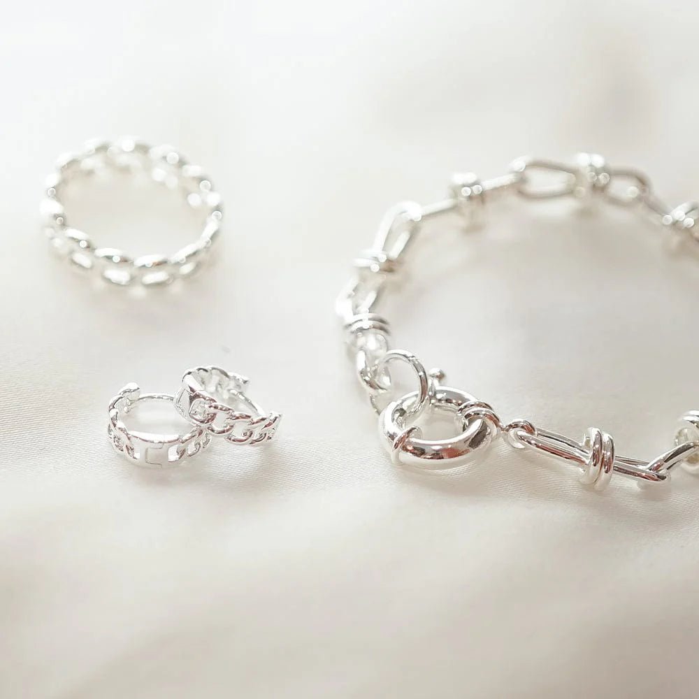 Daisy London Silver Polly Knot Chain Bracelet - MococoDaisy LondonSPBR01_SLVBracelets