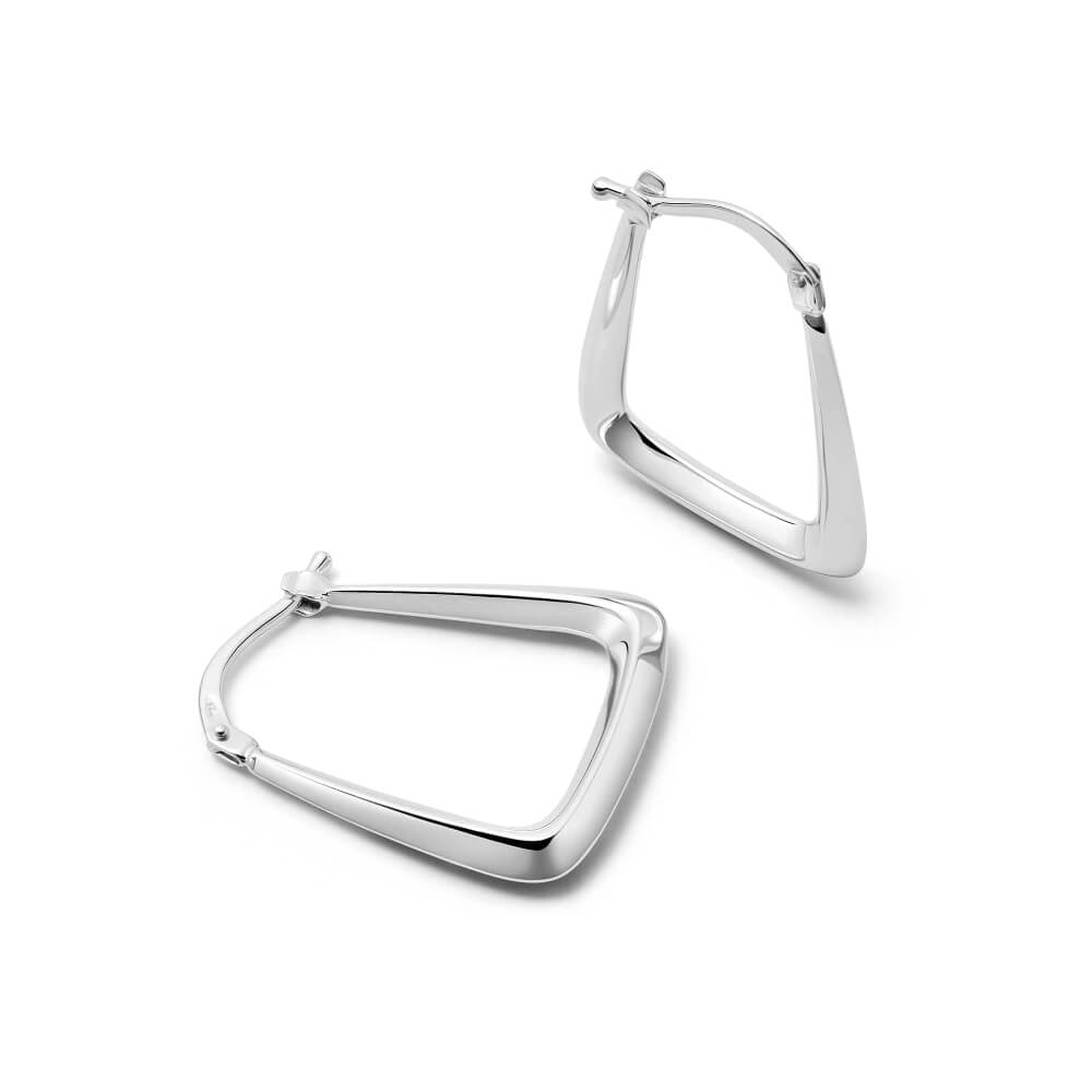 Daisy London Silver Polly Sayer Creole Earrings - MococoDaisy LondonE3121_SLVEarrings