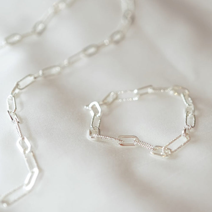 Daisy London Silver Polly Sayer Paperclip Chain Bracelet - MococoDaisy LondonSPBR03_SLVBracelets
