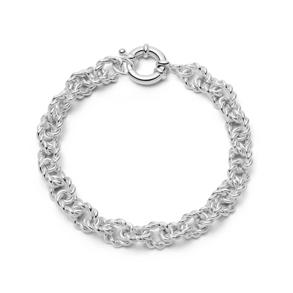 Daisy London Silver Polly Sayer Vintage Rope Chain Bracelet - MococoDaisy LondonSPBR06_SLVBracelets