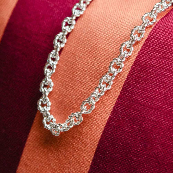 Daisy London Silver Polly Sayer Vintage Rope Chain Layering Set - MococoDaisy LondonGSET164_SLVJewellery Sets