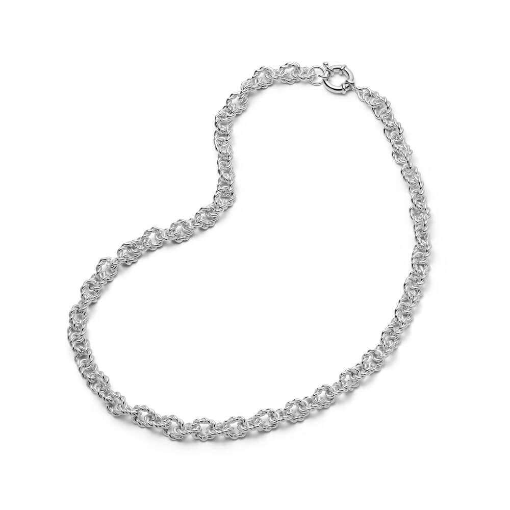 Daisy London Silver Polly Sayer Vintage Rope Chain Necklace - MococoDaisy LondonSPN06_SLVNecklaces